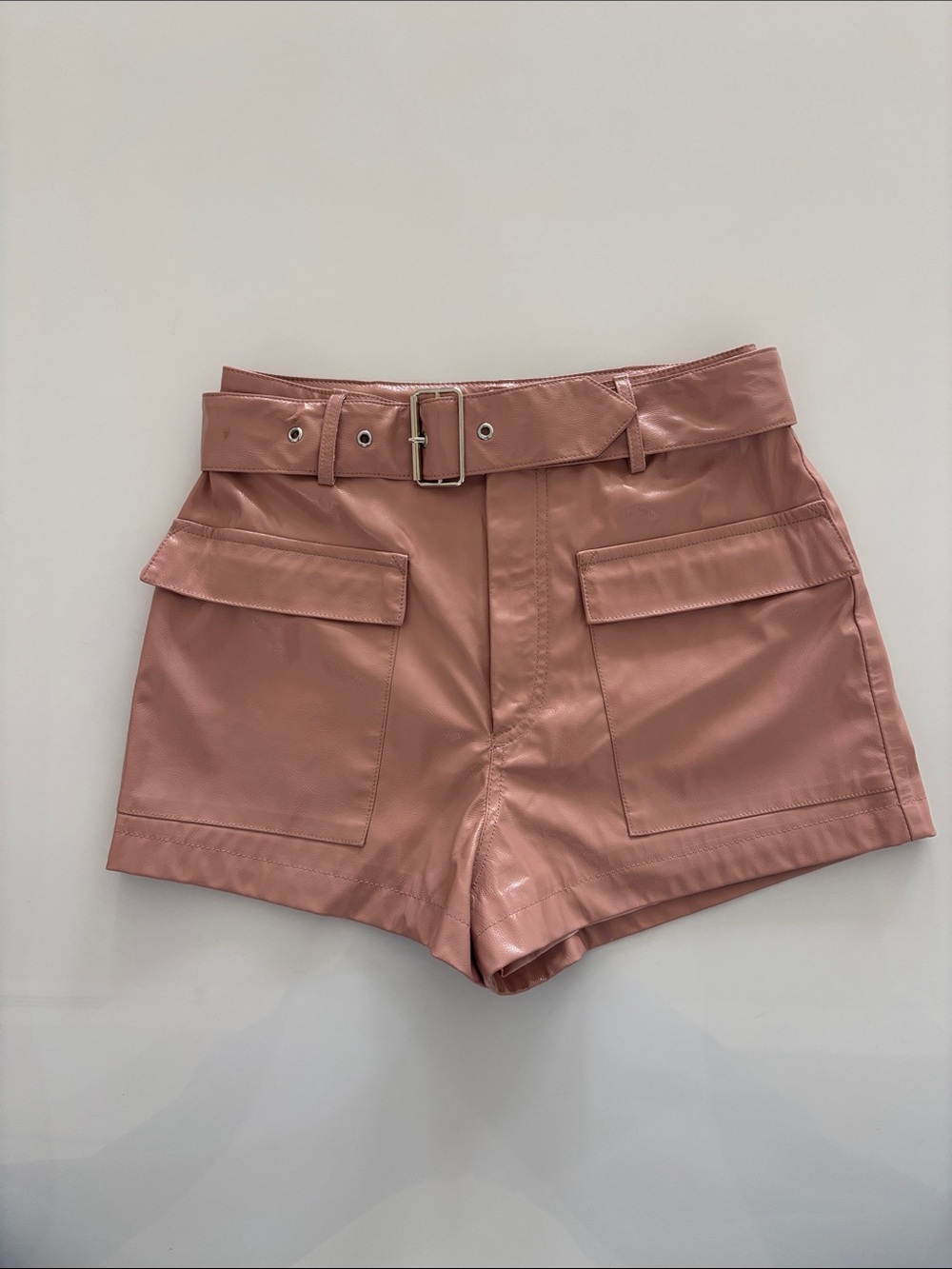 High-Rise NBD champagne rose short